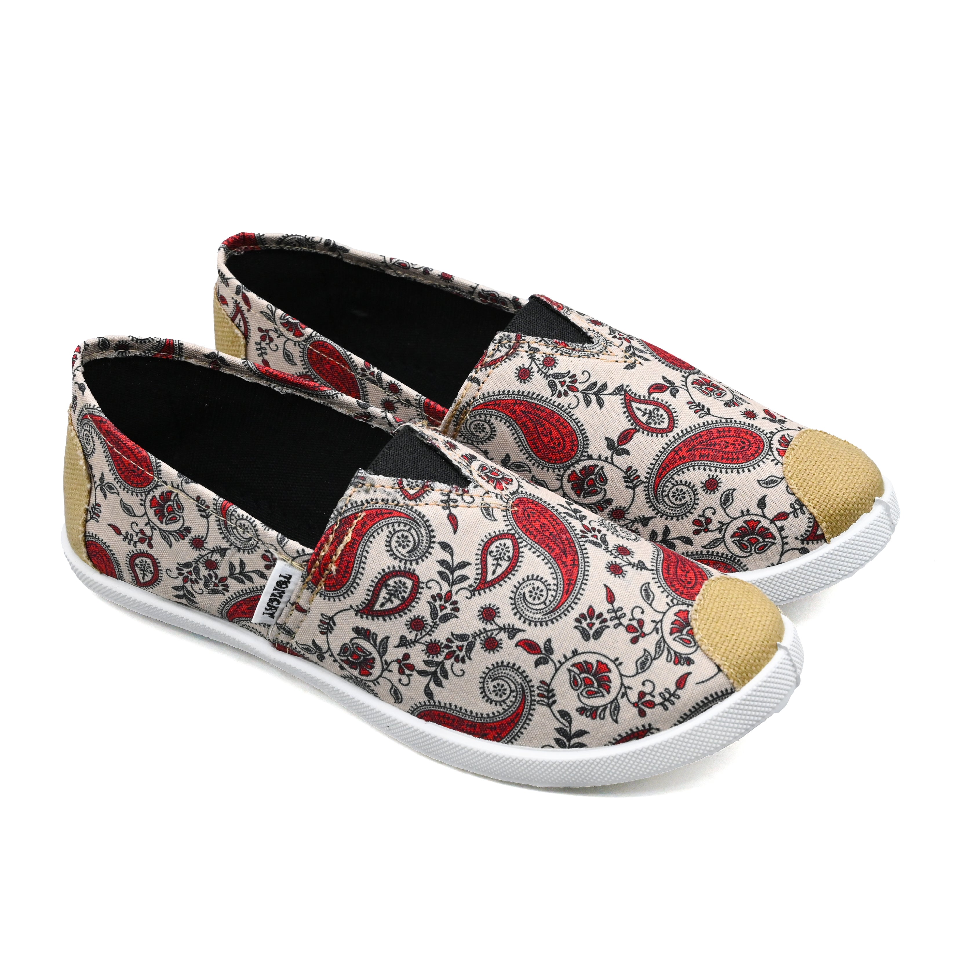 Emmy Chapisha Canvas Shoes - Flowy Red